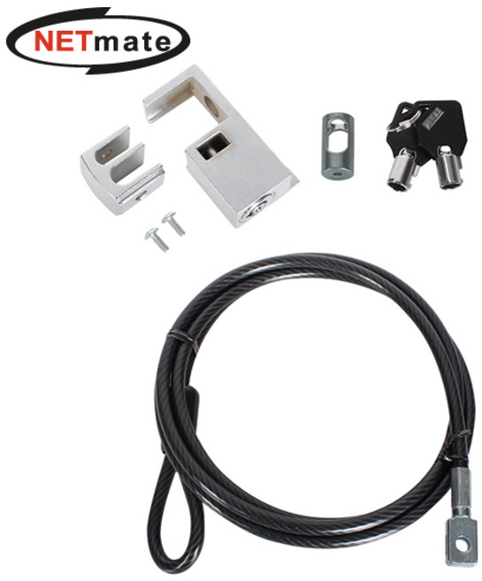 PC 도난방지 와이어 잠금장치 키 타입 6.0MM, 단일, 본상품선택, 1개