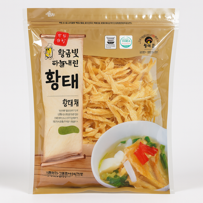 강원도 용대리 덕장 황태채 50년전통 천혜의 조건 전통적 방법 4개월 자연건조 1개, 1세트, 200g