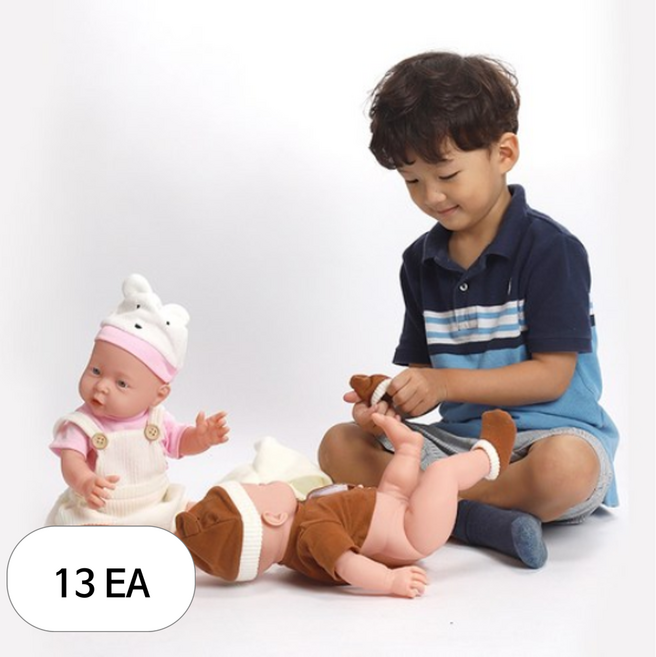 캐스비 성교육인형 남여 세트, 13세트, 혼합 색상, 13개