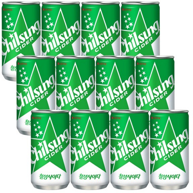 롯데칠성 칠성사이다 업소용, 190ml, 12개