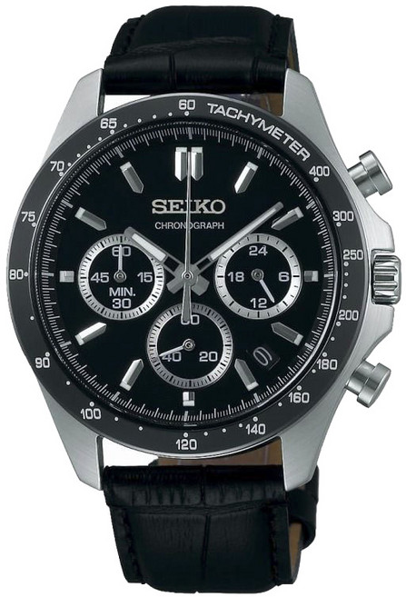 Seiko 精工 男款石英皮帶手錶 SBTR021