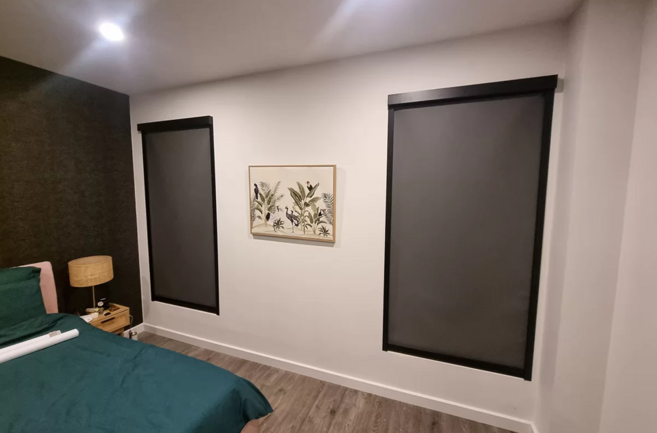 실내 암막 블라인드 전동 롤스크린 C타입 충전식 사이즈 상세선택가능 오즈텍 OZTECH