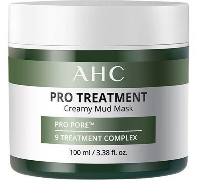 AHC PRO TREATMENT 清顏泥膜 濟州島, 1個, 100ml 【1罐】吸附油脂|告別黑頭|