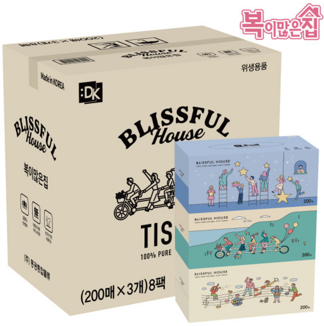 복이많은집 각티슈 화장지, 12매