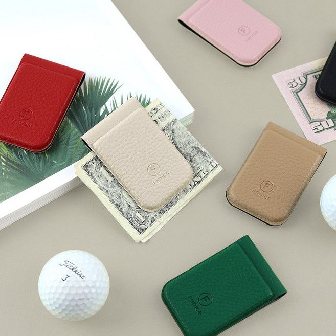 페니체 클래식 자석 골프 머니 클립 라운딩 반지갑, 그린, 1개