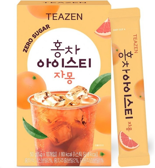 티젠 홍차 아이스티 자몽, 5g, 10개입, 1개