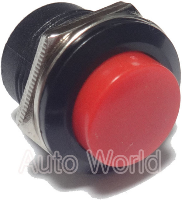 19mm 푸쉬온 스위치 원형 버튼 전원 누름 리턴, 1개