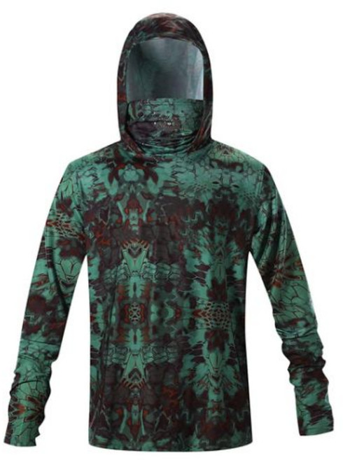 등산티셔츠 남성용 후드 긴팔 성능 낚시 셔츠 저지 UV 의류 페이스 마스크 여름