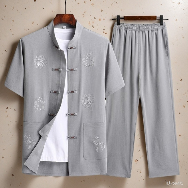 남성 계량한복 상하세트 여름 캐주얼세트
