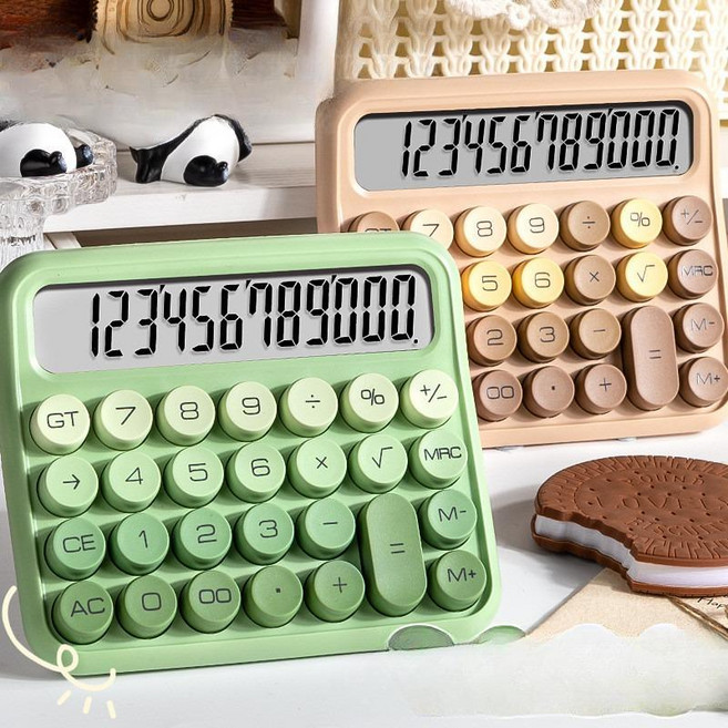 쿨킬러 계산기 소형 휴대용 텐키키보드 패드 노트북, 1개, 그라데이션 파우더