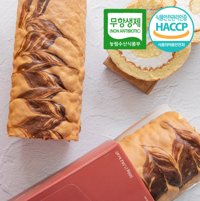 드림푸드 빵굽네 수제 롤케익 롤케이크빵 1개 (박스포함), 450g