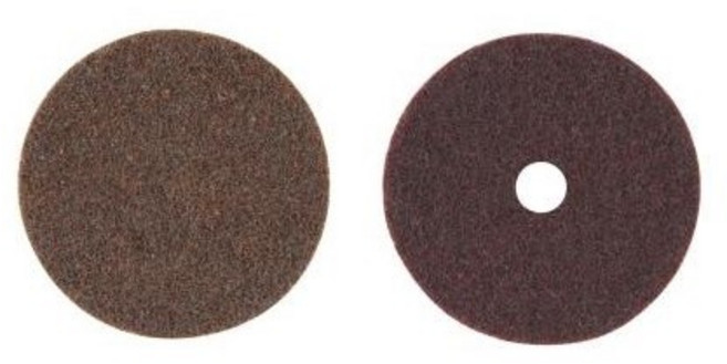 3M 4인치 수세미디스크 SC디스크 황토색 무홀 120방, 푸른색 무홀 #320, 1개