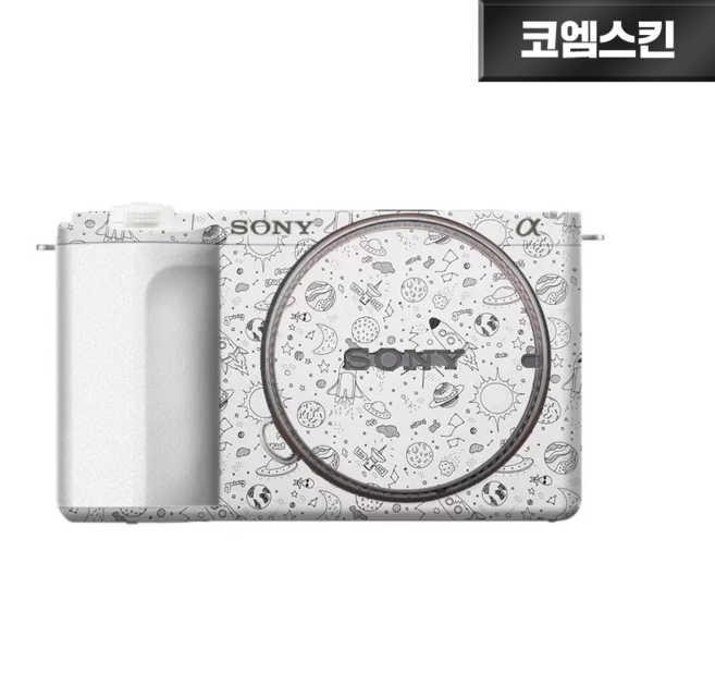 [코엠스킨] 소니 ZV-E10 M2 스킨 ZVE10 Mark2 카메라 보호 필름, 1개, 갤럭시 화이트