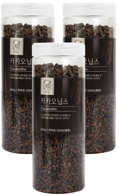 두손애약초 카카오닙스, 3개, 500g