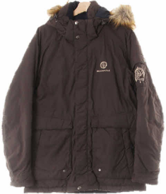 8391 빈폴 차콜그레이 덕다운 나침반자수패딩점퍼 [105]