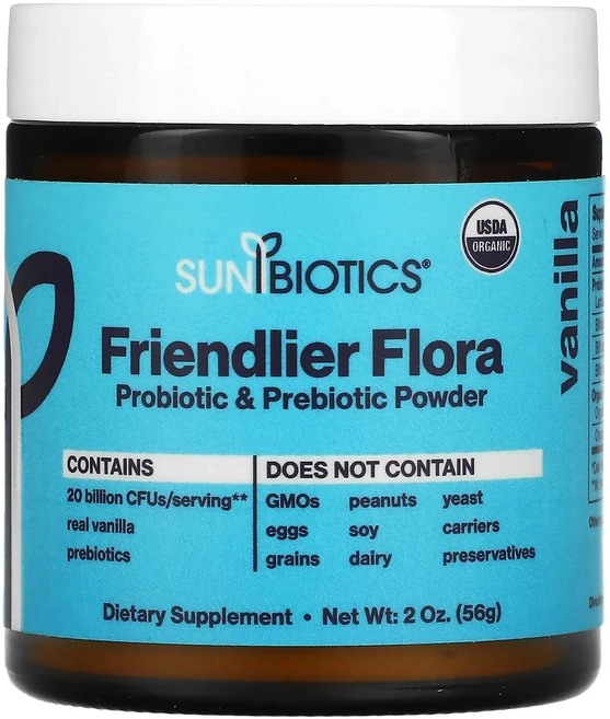 몸관리하세요 겨울입니다 Sunbiotics 유기농 프리바이오틱과 강력한 프로바이오틱 분말 바닐라 57g(2oz) 특별관리진행, Sunbiotics유기농프리바이오틱과강력한프로바이오틱분, 57g, 1개 - 쿠팡
