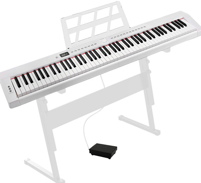 링고 블루투스 디지털피아노 88건반 RP-88WH_화이트피아노, 기본구성상품, 1개