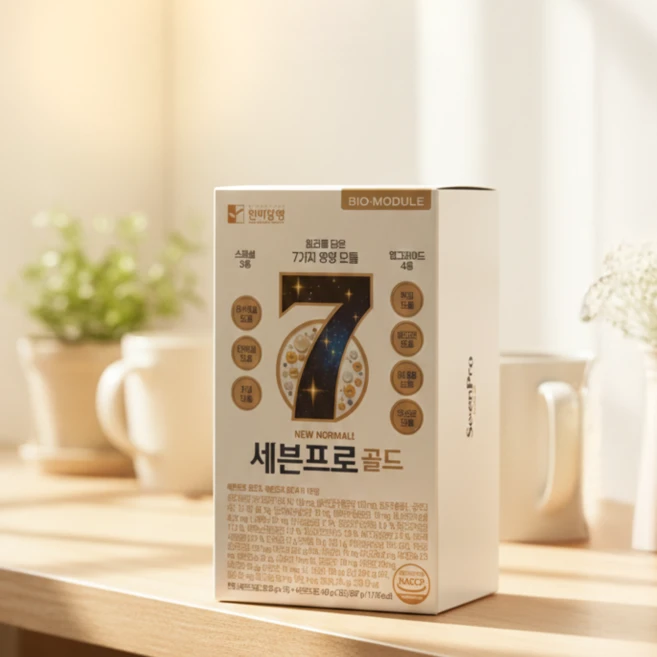 약사한끼 아침 식사대용 7첩반상 쉐이크 세븐프로골드 본품 14포 (1주분) l 선식 두유 단백질쉐이크 대안, 1개, 287g - 쿠팡