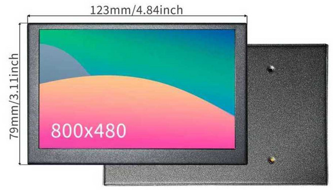 포터블모니터 휴대용 4K 144hz 모니터 터치 서브 보조, 15인치 480P 터치