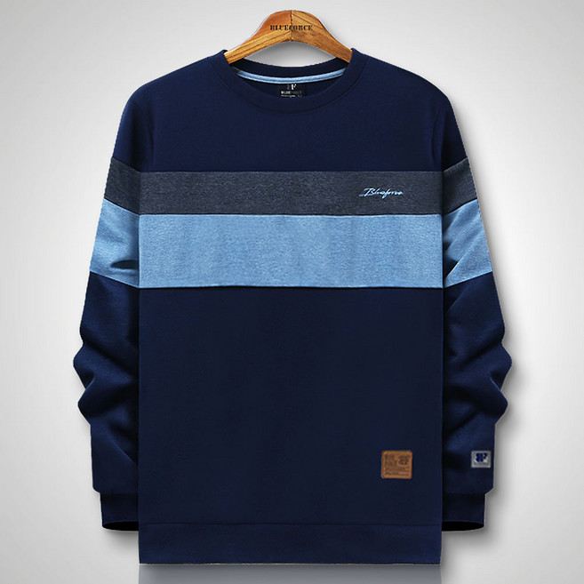 블루포스 BG티버온 맨투맨 남자 긴팔 티셔츠 남성 빅사이즈 운동복 가을 단체티 커플티 츄리닝