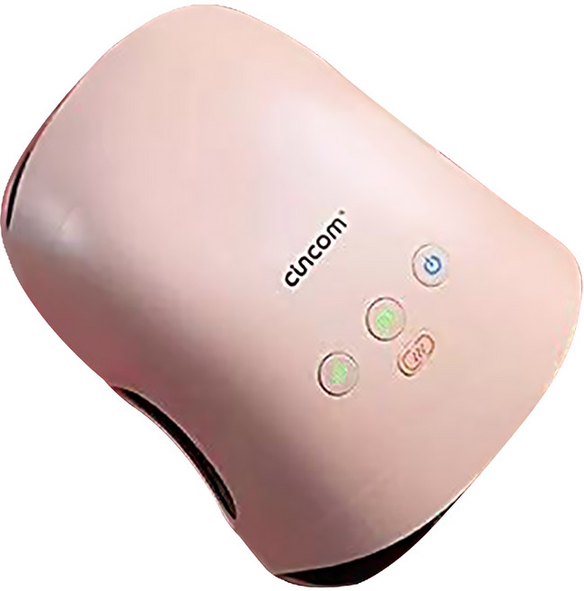cincom 手部按摩器，氣壓溫熱按摩舒緩手部疲勞, 粉色, 手腕手掌手指腱鞘按摩器,