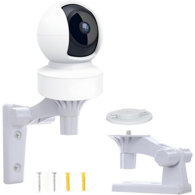KOIZFF 플래시브라켓 카메라조명 스트로보 TP-Link Tapo C210/ C200 및 Kasa 실내 팬 EC70/ EC71/ KC410S와 호환되는 월 마운트 조절 가능한, KOIZFF 플래시브라켓 카메라조명 스트로보 TP-Li