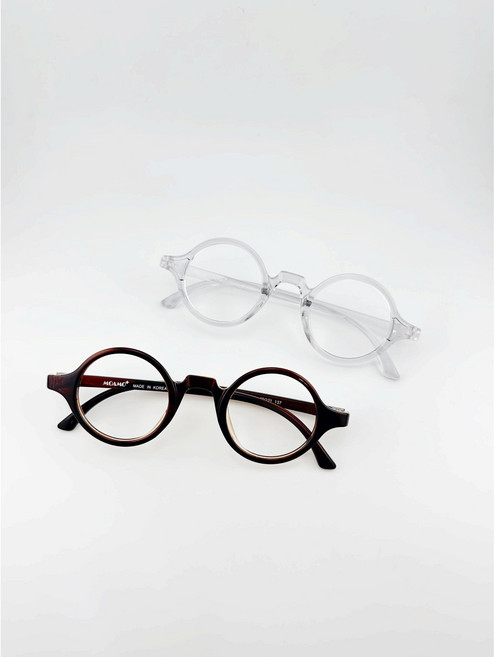 김구안경 TR 모아모 711 가볍고 막쓸수있는 동그란뿔테안경 돋보기용 작은사이즈뿔테 국산