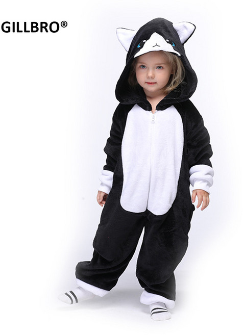 어린이 꼭 맞는 유니콘 페가수스 사슴 고양이 사자 토끼 늑대 개 의상 동물 원시 남아 여아용 잠옷