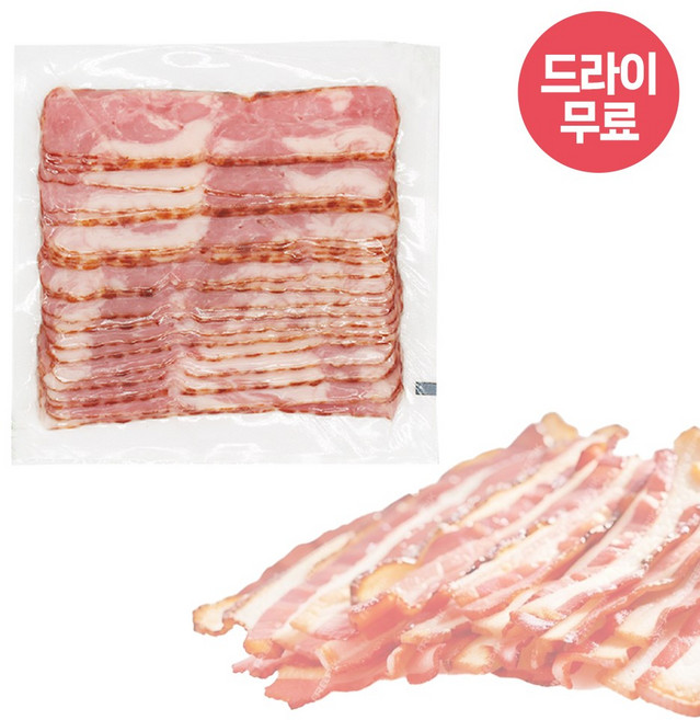 달디단마켓 S 전지베이컨 500g 저지방 슬라이스 앞다리살 에쓰푸드, 1개