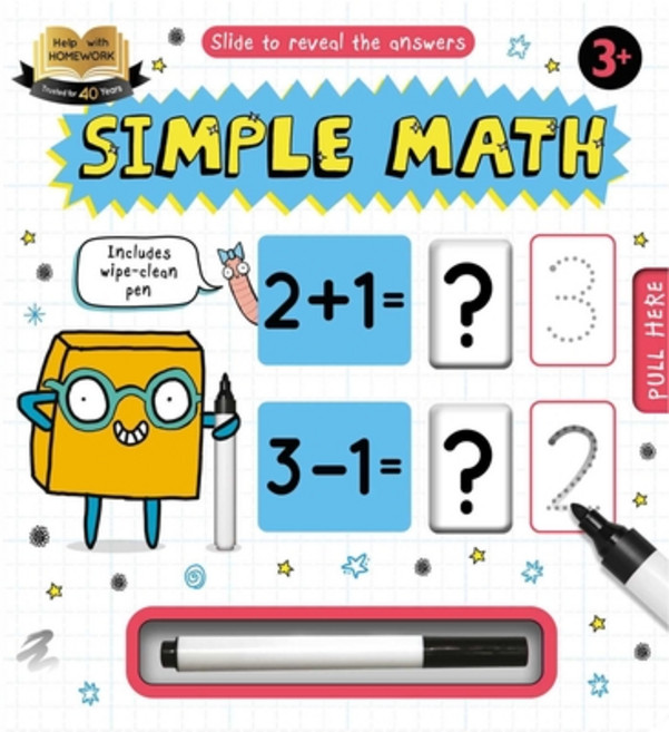 Help with Homework Simple Math: Wipe-Clean Workbook Board Books, Igloo Books, English, 9781801087193