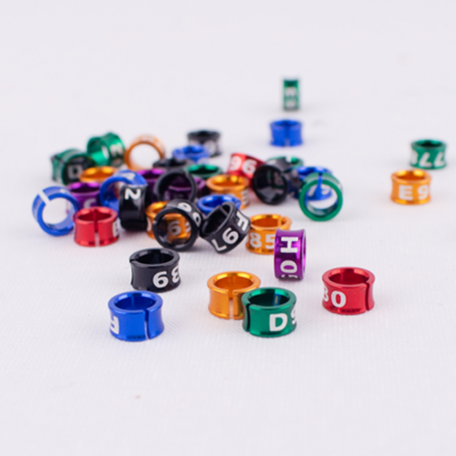 고급 앵무새 오픈 발목링 / 사이즈 5mm 6mm 7mm 8mm/ 앵무새 용품 발목링 새발목링