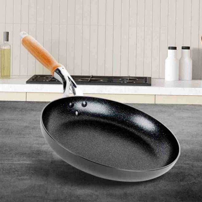 논스틱 대형 조리팬 우드 손잡이 28cm 계란후라이