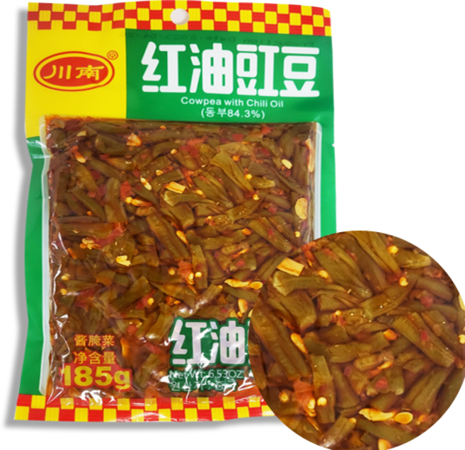 홍홍 중국식품 촨난 홍유강두 짜차이(봉지) 짜사이 중국반찬 천남 촨남 중국김치, 185g, 1개