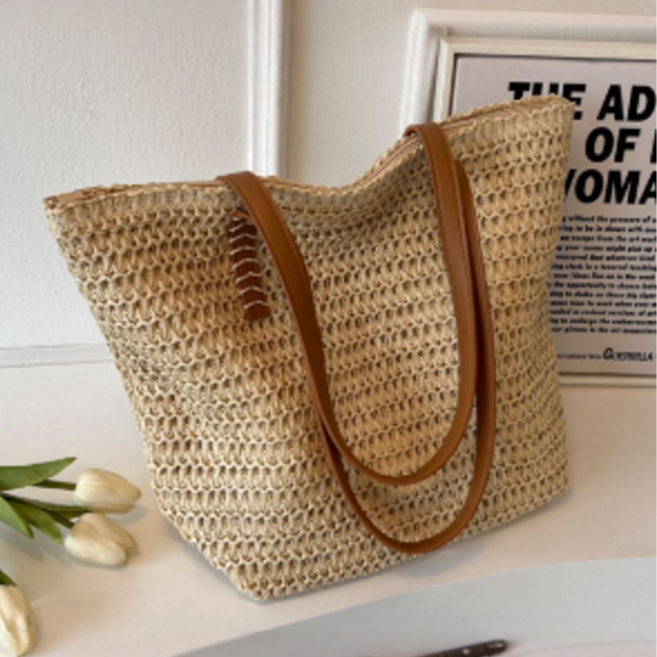 로블룸 여름 숄더백 라탄백 그물백