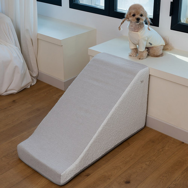 슈퍼펫 강아지계단 논슬립 미끄럼방지 슬라이드 스텝, 1개, 화이트