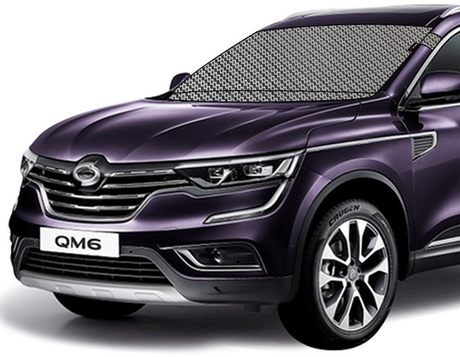 삼성 QM6 전용 맞춤 성에방지커버 자동차 앞유리커버 겨울 김서림 눈 성에방지덮개, 04_QM6_맞춤 성에방지커버_블박형+와이퍼덮개, RC-011