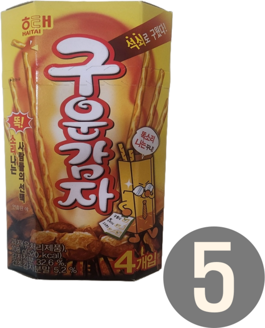 해태제과 구운감자, 108g, 5개