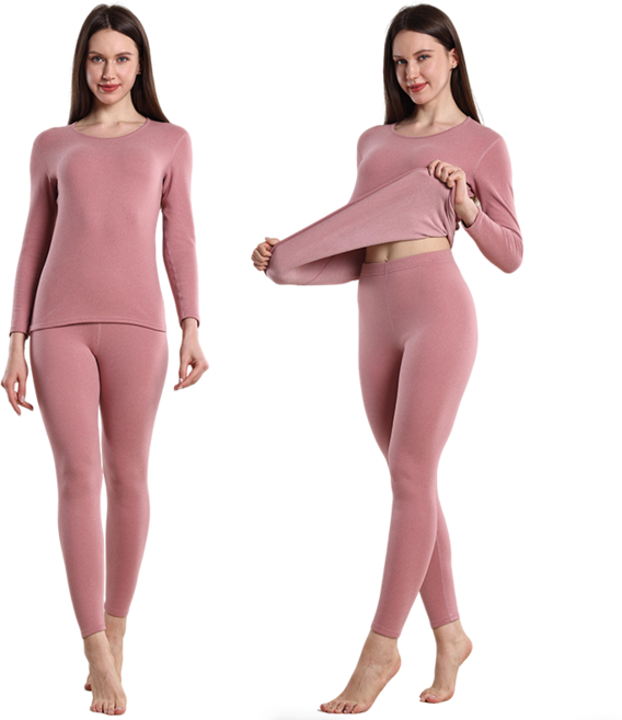 시온우주 여성 프리미엄 염소 솜털 보온 내의세트 상하의세트 발열내의