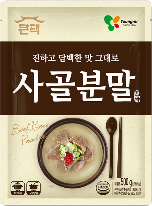 Youngmi 큰댁 사골분말, 500g, 1개
