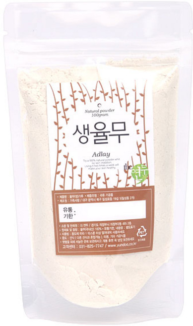 더연두 국산 생율무가루 100g 곡물팩, 1개