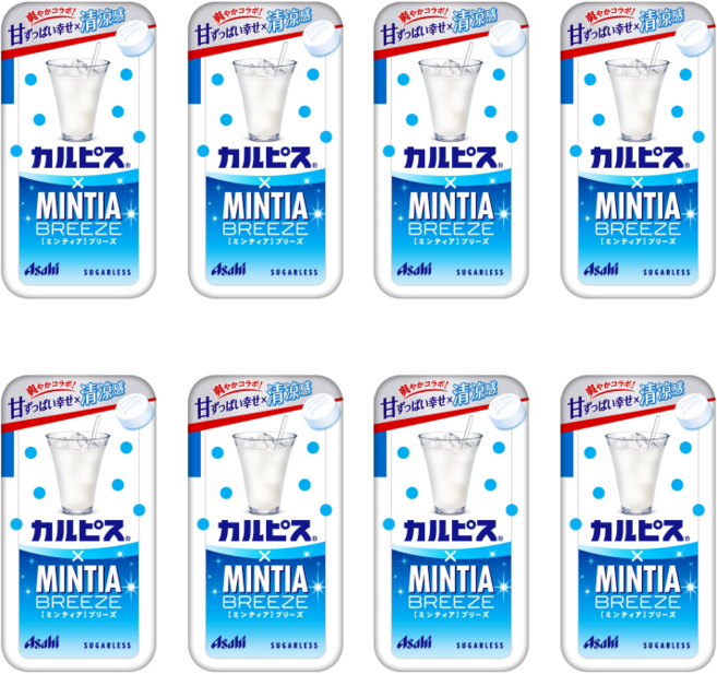 아사히 민티아 브리즈 칼피스 캔디 30개 x 8팩 세트 [원산지:일본] 30개 x 8팩 세트, 1kg