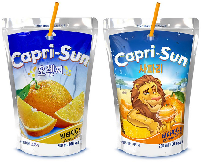 카프리썬 2종세트 오렌지10 사파리10, 1세트, 200ml