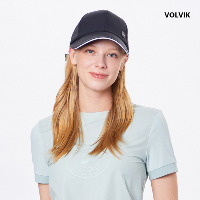 볼빅 여성 골프 타공 리본 캡 VLAPO302, 블랙, 1개