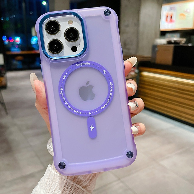 磁吸手機殼 適用 Magsafe iPhone 15 Pro Max 12 磨砂殼 防指紋