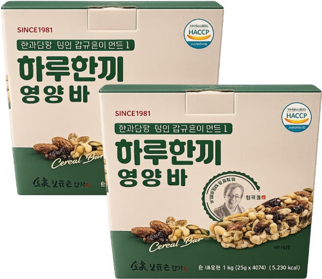 김규흔 하루한끼 영양바, 25g, 80개