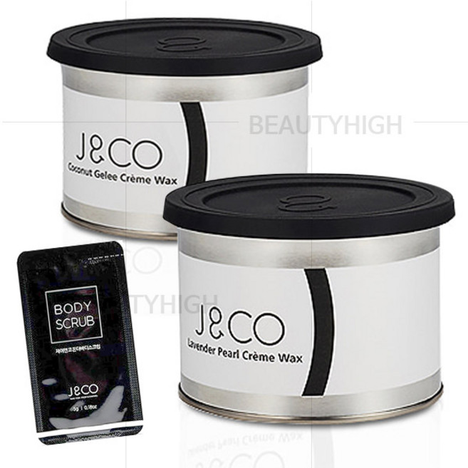 (2개+수면팩크림8g 3개증정) 제이엔코 크림왁스400g 잔모 팔다리 바디, 1개, 800ml, 코코넛400g, 라벤터400g+스크럽5g 2개