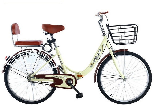 XFeng 접이식자전거 22/24인치 스테인리스나사 여성용자전거, 24인치, 1개