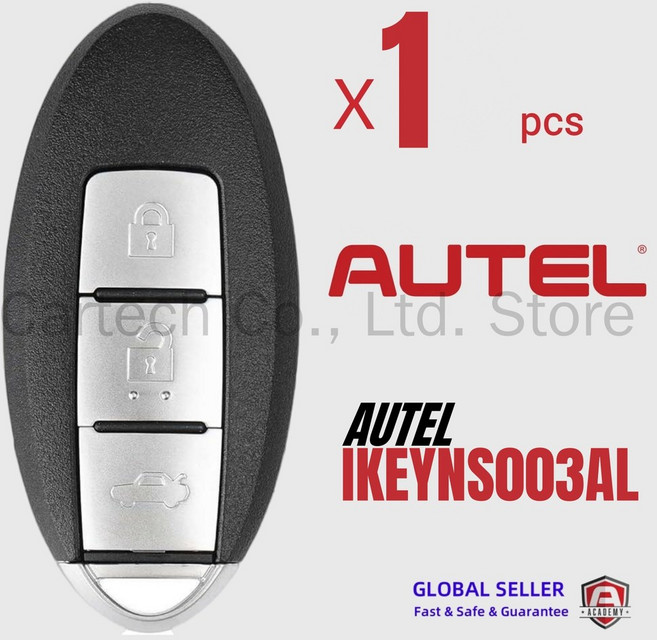 1PCS AUTEL IKEYNS003AL NS003AL 범용 닛산 스마트 KM100E IM608 508 오텔 버튼, 04 1pcs