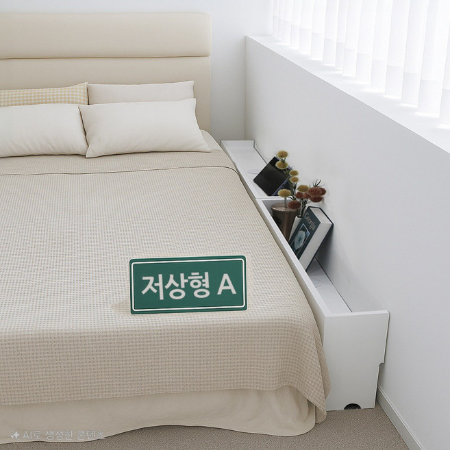 주문제작가능 아이린 침대틈새 사이드테이블 틈새수납, 화이트