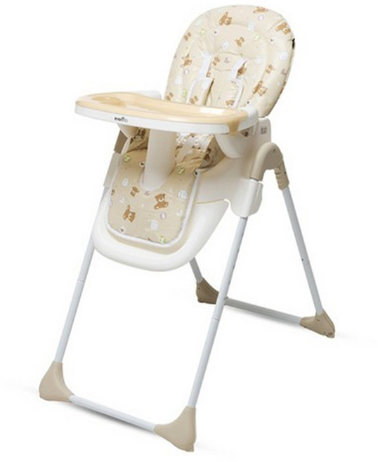 이븐플로 파바 하이 체어 유아 식탁 의자, 그린애플